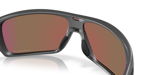 Oakley Sunglass - TURBINE ROTOR Matte Steel/Prizm Violet Polarized