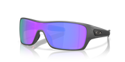 Oakley Sunglass - TURBINE ROTOR Matte Steel/Prizm Violet Polarized