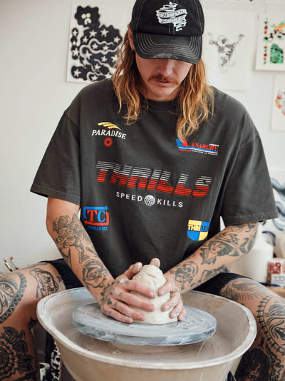 Anarchy In Paradise Box Fit Tee - Merch Black