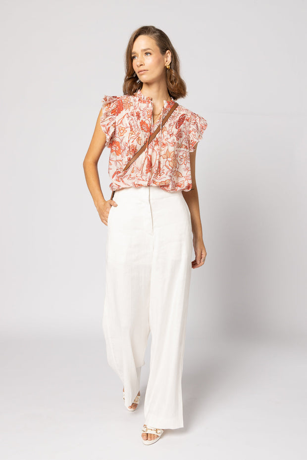 Arabella Blouse - Ruby Flowers