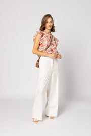 Arabella Blouse - Ruby Flowers
