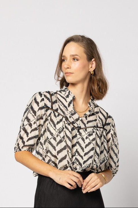 Dalila Top - Black Zebra