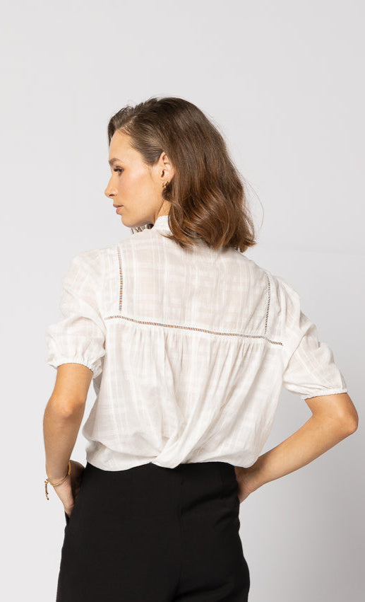 Dalila Top - White Check