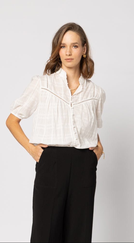 Dalila Top - White Check