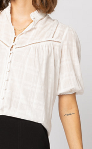 Dalila Top - White Check