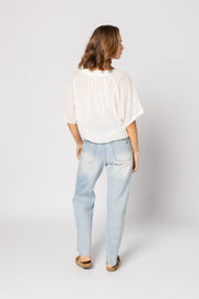 Liberty Top - White Stripe