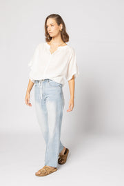 Liberty Top - White Stripe