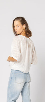 Liberty Top - White Stripe