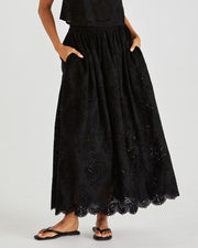 Ani Full Skirt - Black