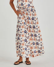 Luca Full Skirt - Floral Embroidery