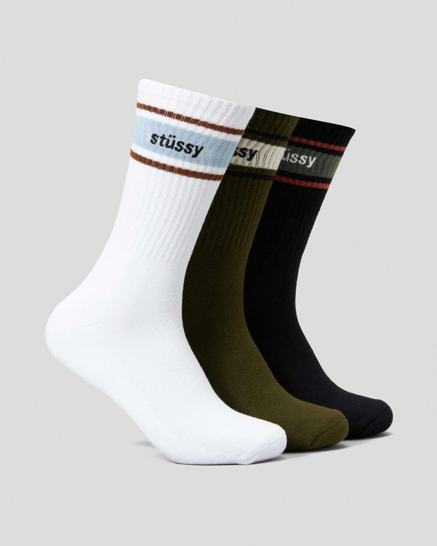 Italic Stripe Sock - Multi