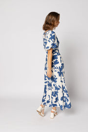Halo Dress - Blue Flower