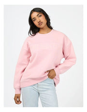 Vital Washed Oversized Crew - Pink