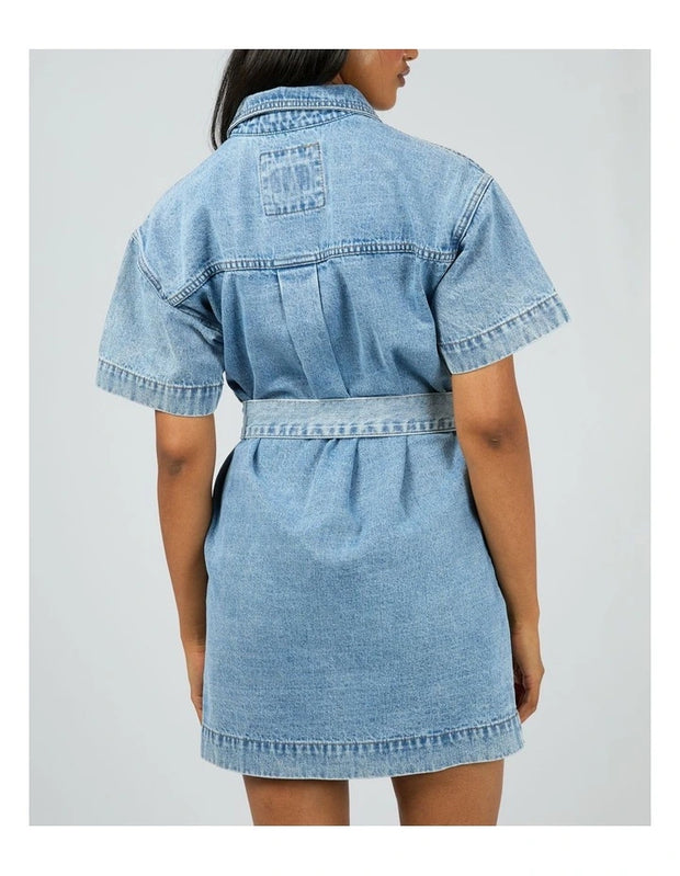 Sunny Denim Dress - Light Blue