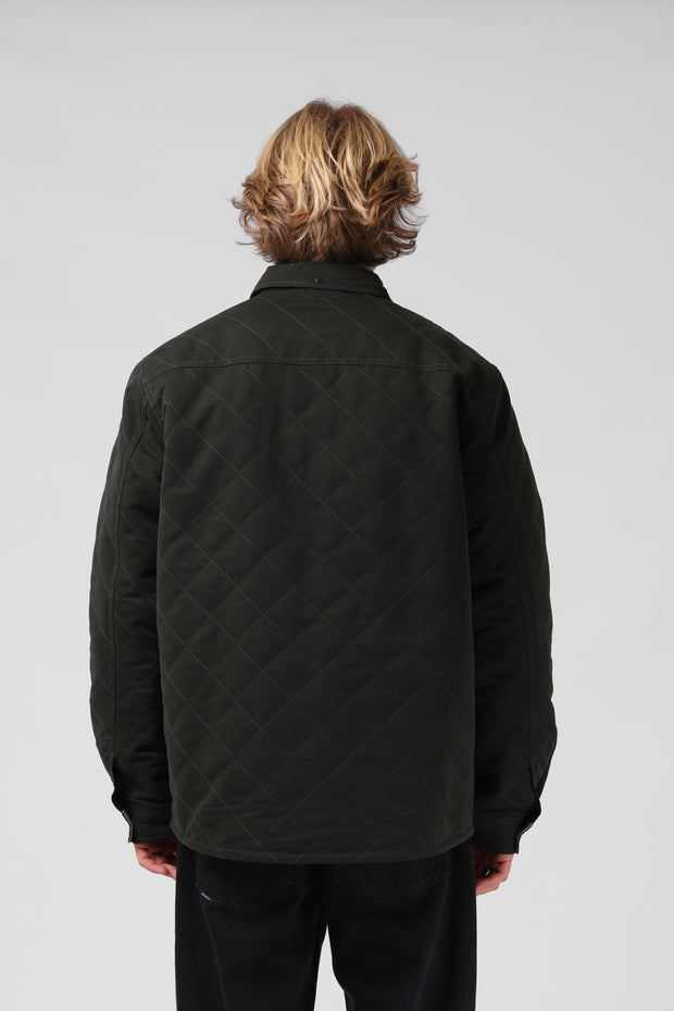 Quilted Jacket - Dark Olive