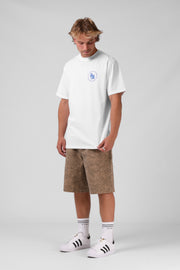 Circle Puff Tee - White