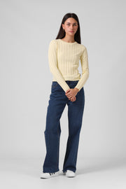 Knitted L/S Top - Lemon