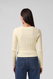 Knitted L/S Top - Lemon
