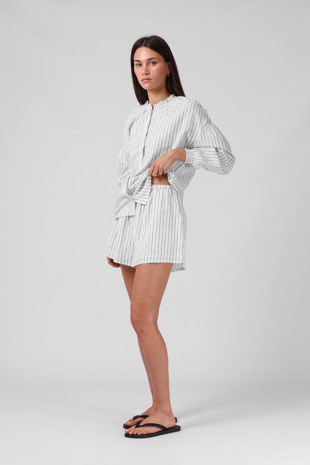 Tilly Short - White Stripe