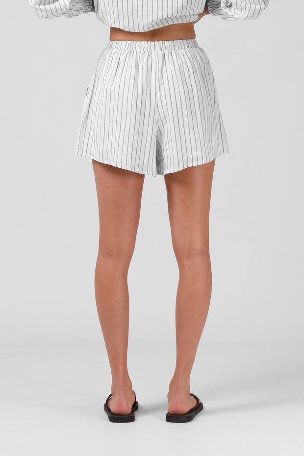 Tilly Short - White Stripe