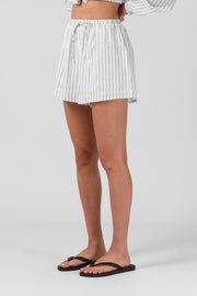 Tilly Short - White Stripe
