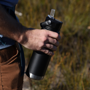 750ml Insulated Sports Bottle - Midnight Black