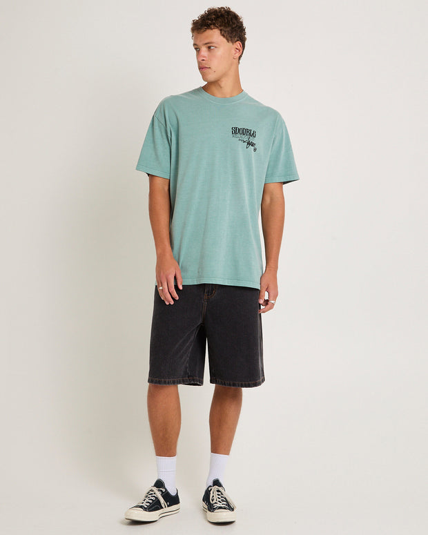 World Wide Roots Tee - Washed Sage