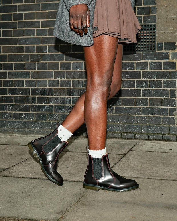 Flora Arcadia Chelsea Boots - Cherry Red