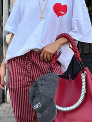 Heart Tee - White with Red Heart