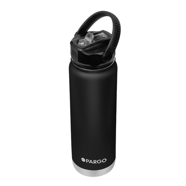 750ml Insulated Sports Bottle - Midnight Black