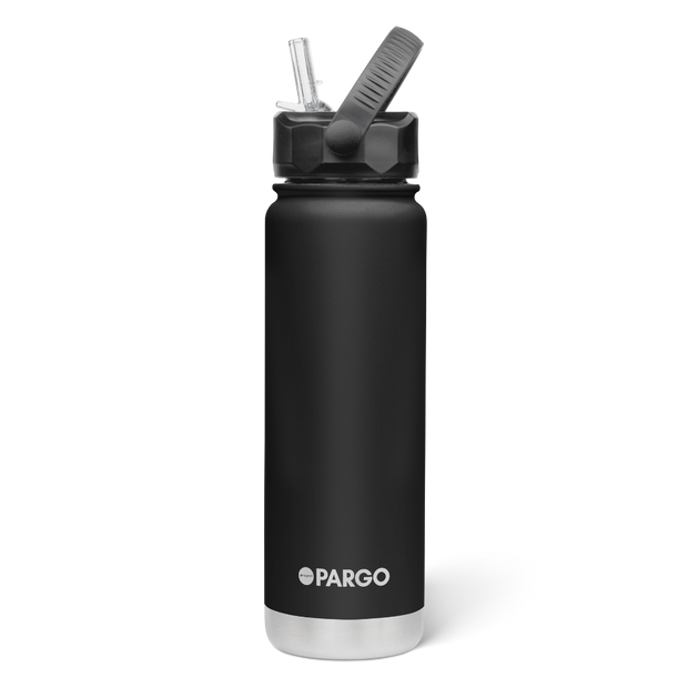 750ml Insulated Sports Bottle - Midnight Black