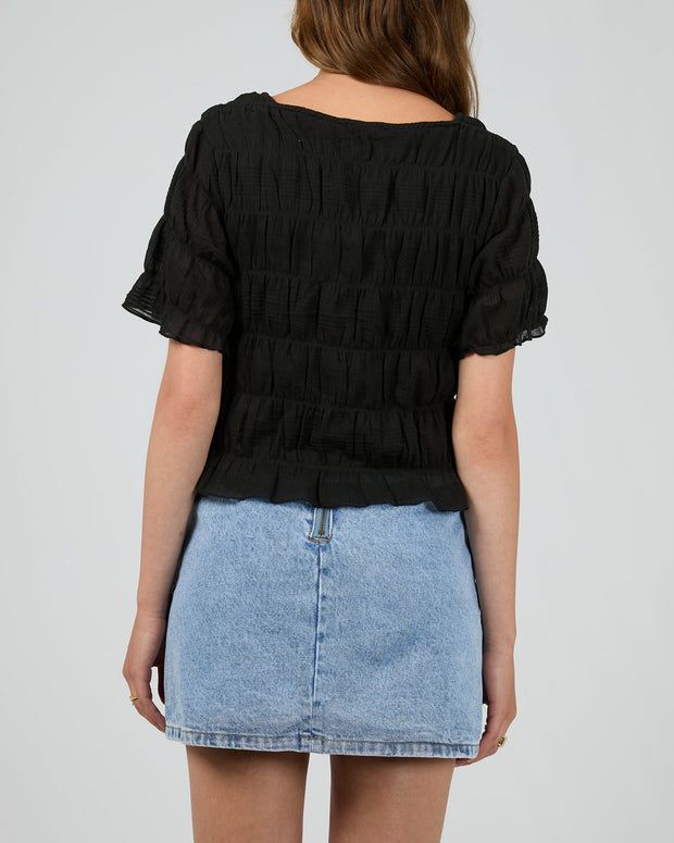 Maude Short Sleeve Shirt - Black