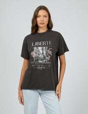 Atlas Relaxed Tee - Washed Black