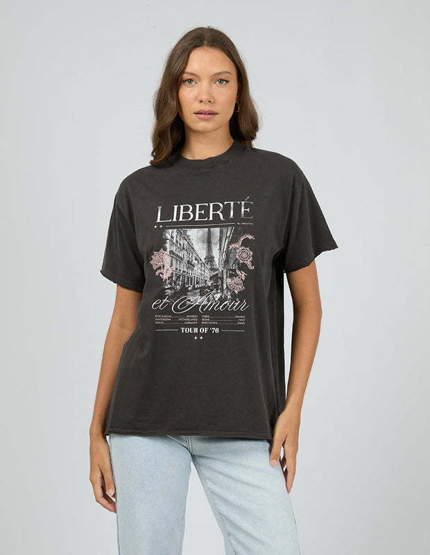 Atlas Relaxed Tee - Washed Black