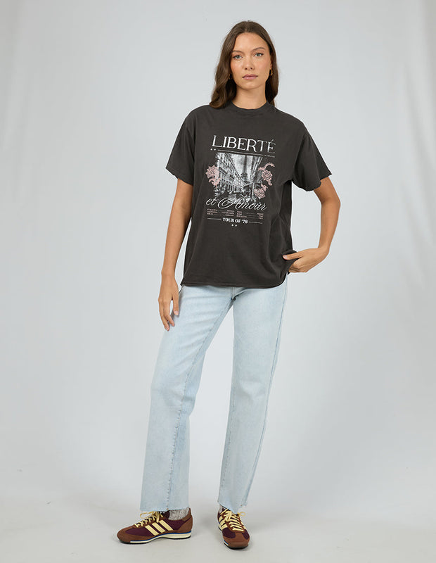 Atlas Relaxed Tee - Washed Black