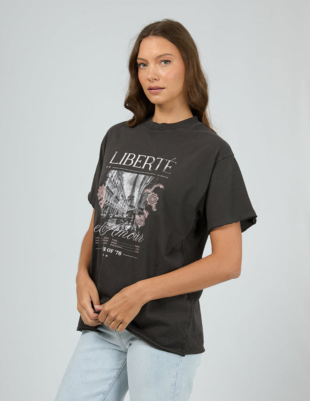 Atlas Relaxed Tee - Washed Black