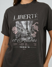 Atlas Relaxed Tee - Washed Black