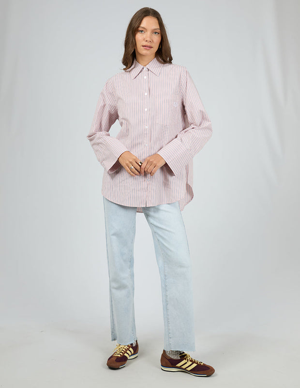 Kai L/S Shirt - Pink Stripe