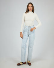 Arwen Knit Top - Vintage White