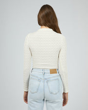 Arwen Knit Top - Vintage White