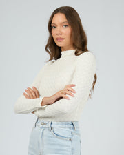 Arwen Knit Top - Vintage White