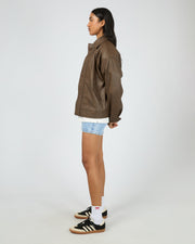 Alba PU Bomber - Brown