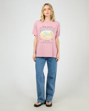 Rocky Mountains Relaxed Tee - Quartz Pink