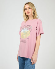 Rocky Mountains Relaxed Tee - Quartz Pink