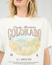 Rocky Mountains Relaxed Tee - Vintage White