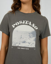Positano Regular Tee - Charcoal