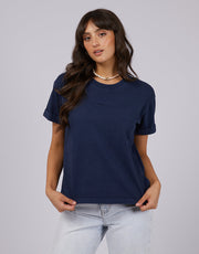 AAE Washed Tee - Navy