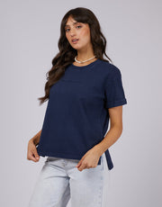 AAE Washed Tee - Navy