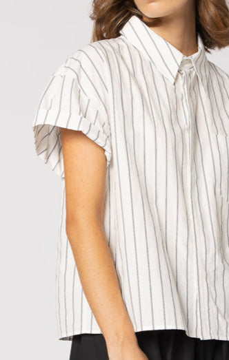 Fonze Shirt - White/Black Stripe