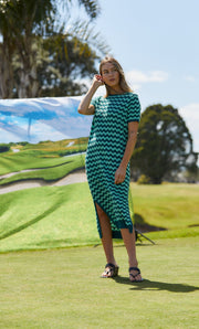 Squiggle Dress - Sage & Cypress